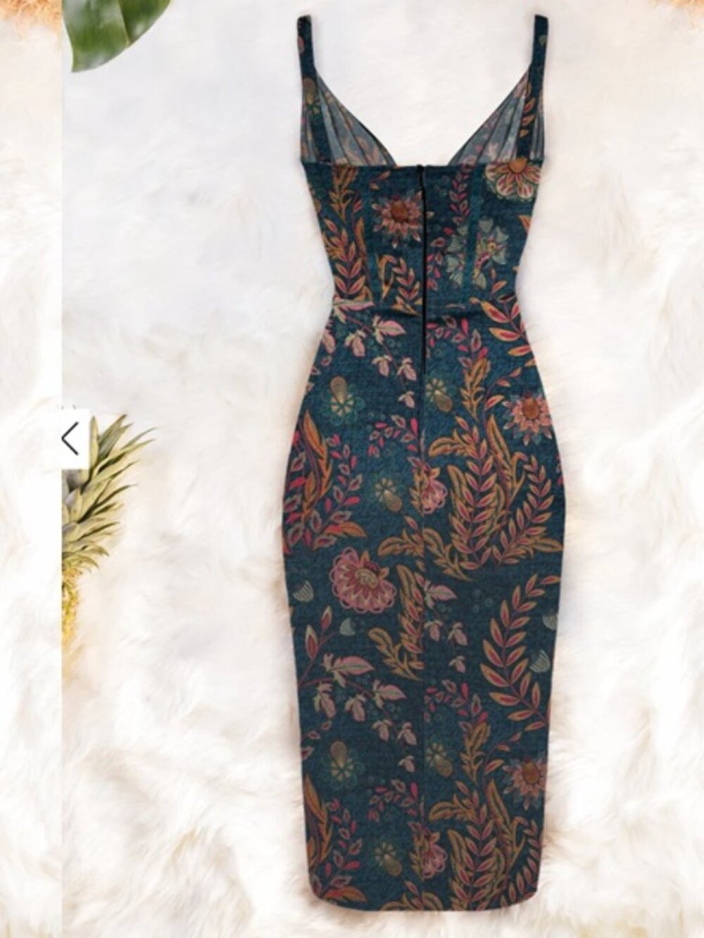 Averie Floral Bustier Midi Dress | Women's Medium | Never Worn - Picture 8 of 8